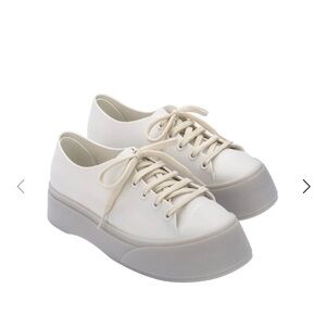 New Drive Water Resistant Platform Sneaker, white, sz8